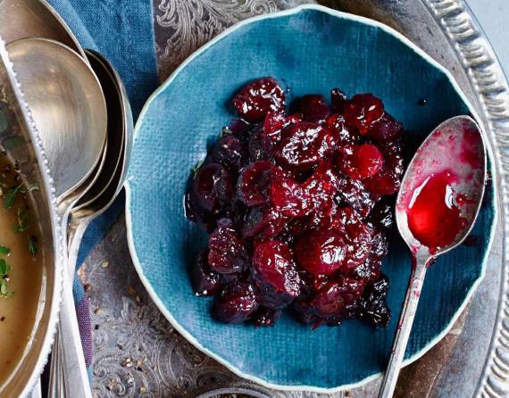 dried sour cherry sauce