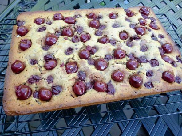 dried sour cherry cake